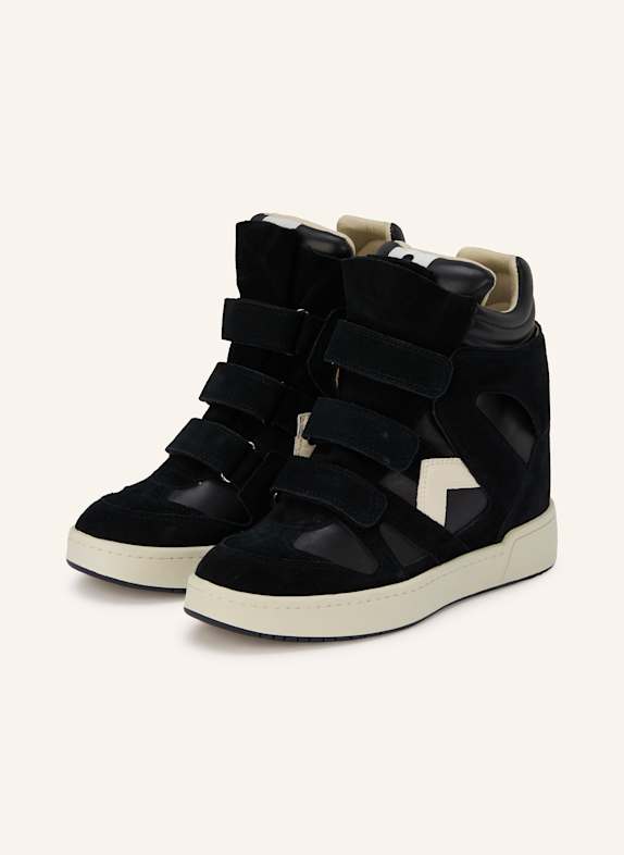 ISABEL MARANT A lightweight synthetic skin prevents clay from getting into the shoe BLACK