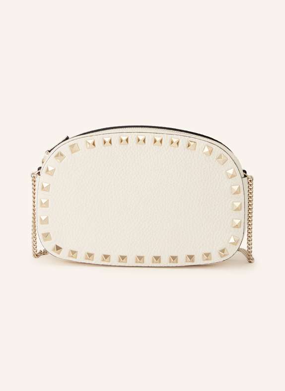 VALENTINO GARAVANI Crossbody bag ROCKSTUD MINI with rivets ECRU