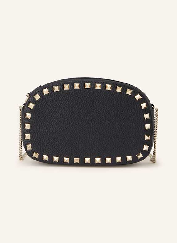 VALENTINO GARAVANI Crossbody bag ROCKSTUD MINI with rivets BLACK
