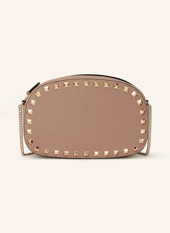 VALENTINO GARAVANI Torba na ramię ROCKSTUD MINI z ćwiekami BLADORÓŻOWY