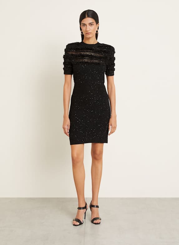 BALMAIN TOM FORD zebra-print pointed-collar shirt BLACK