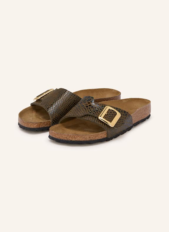 BIRKENSTOCK Pantoletten CATALINA CUSHION BUCKLE GRÜN