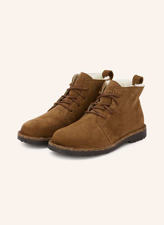 BIRKENSTOCK UPPSALA MID lace-up boots BROWN