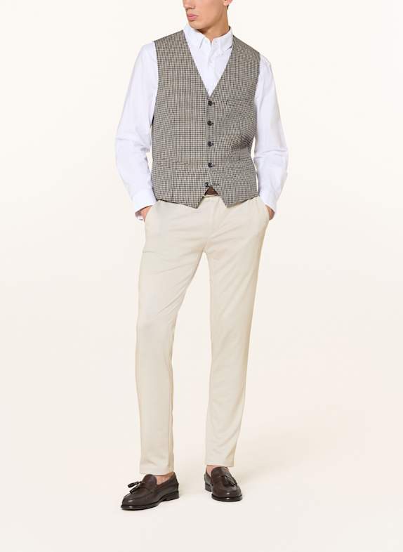 CG - CLUB of GENTS Pakvest CG MORLEY Slim Fit DONKERBLAUW / BEIGE / WIT