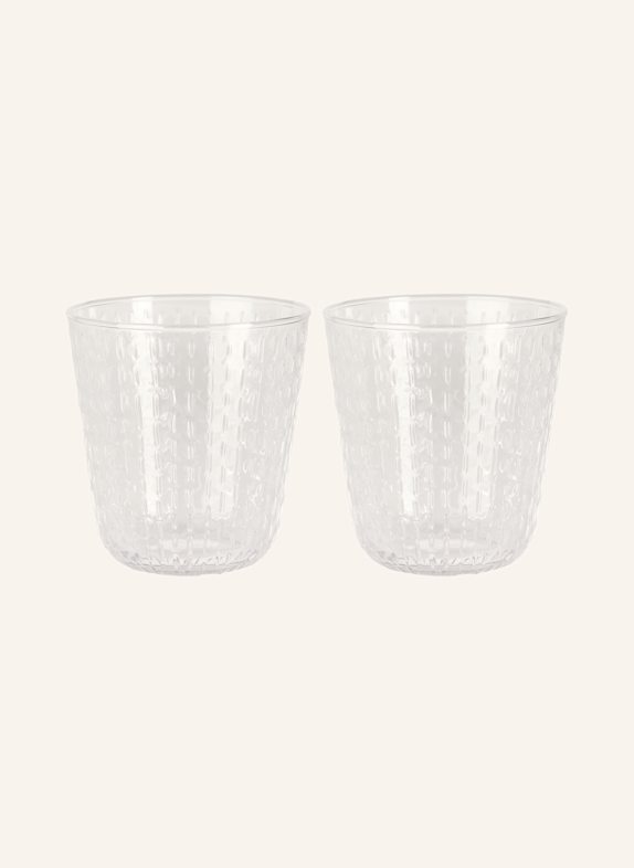 marimekko Set of 2 drinking glasses SYKSY WHITE