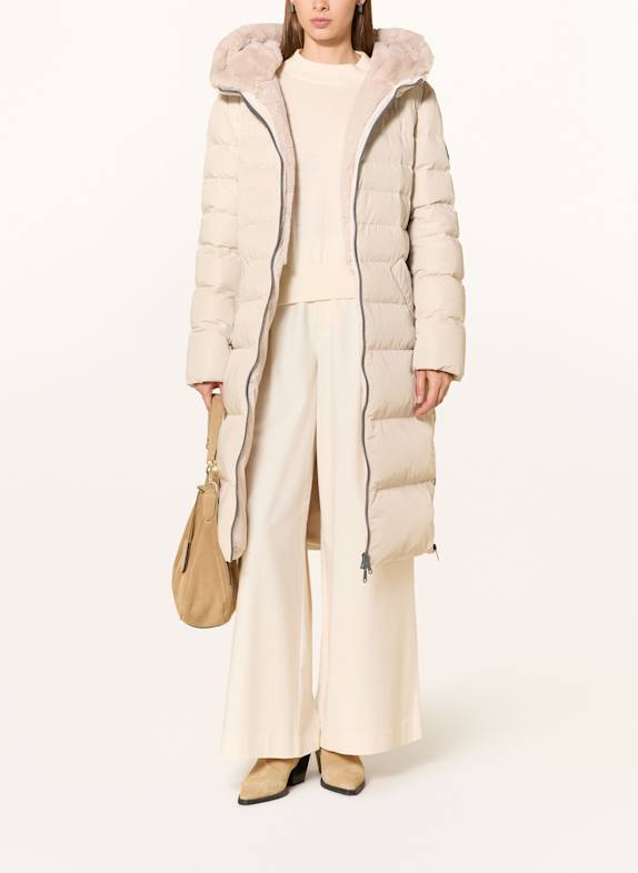 RINO & PELLE Quilted coat CREAM