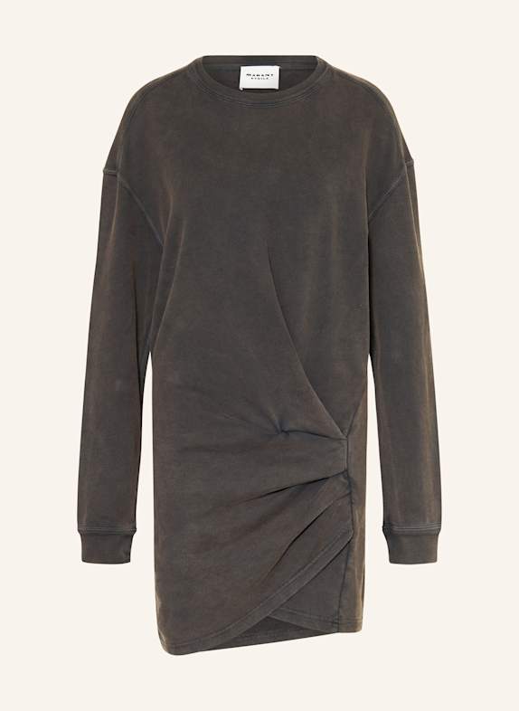 MARANT ÉTOILE Robe sweat PIPPER effet cache-cœur GRIS FONCÉ