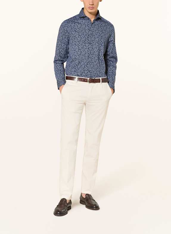 Stenströms Flanellen overhemd Slim Fit DONKERBLAUW / BLAUW