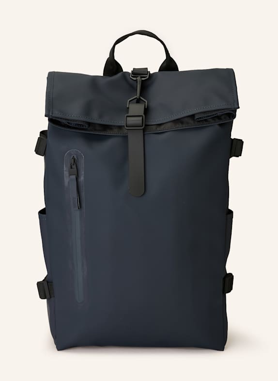 RAINS ROLLTOP LARGE backpack with laptop compartment DARK BLUE