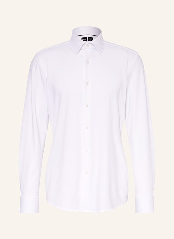 BOSS Jersey shirt HANK Slim Fit WHITE