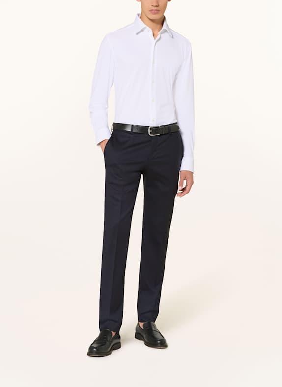 BOSS Koszula z dżerseju HANK slim fit BIAŁY