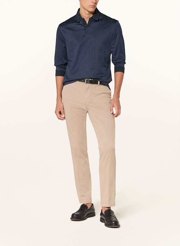 BOSS Koszulka polo z piki PADO GRANATOWY