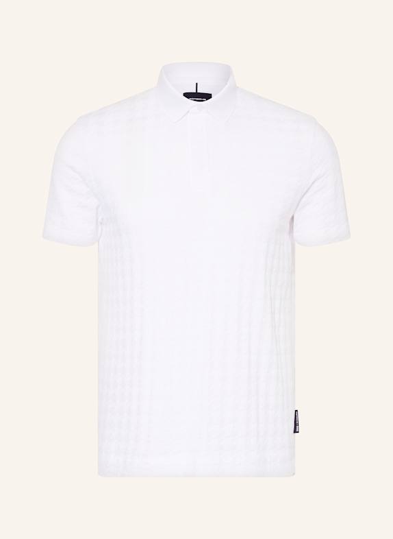 BOSS Strick-Poloshirt WEISS