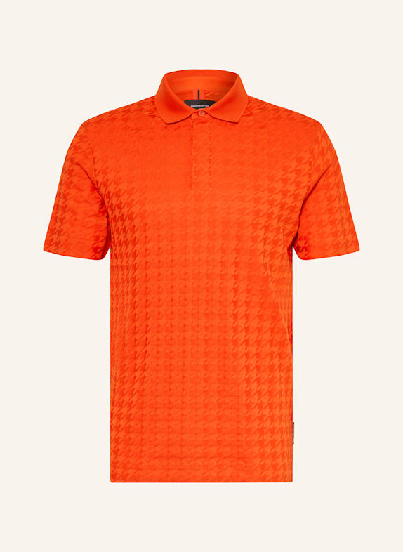 BOSS Strick-Poloshirt DUNKELORANGE
