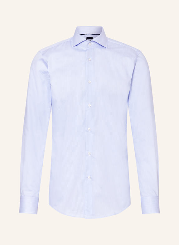 BOSS Hemd HANK Slim Fit HELLBLAU/ WEISS
