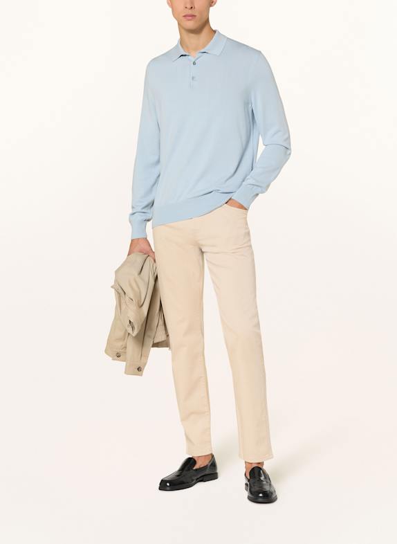 BOSS Byxor RE.MAINE Regular Fit BEIGE