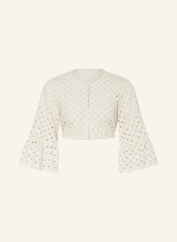 SPORTALM Dirndlbluse aus Lochspitze CREME