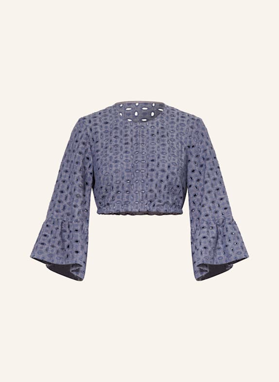 SPORTALM Dirndlbluse aus Lochspitze BLAU