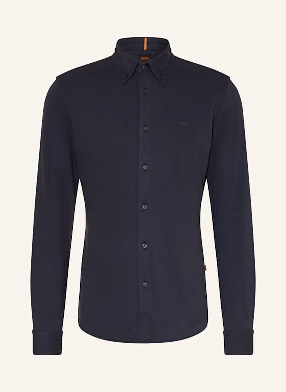 BOSS MYJERSEY slim fit jersey shirt DARK BLUE