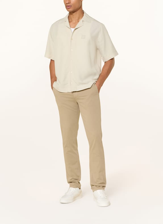 BOSS Resorthemd LAPISY Relaxed Fit BEIGE