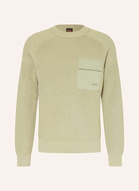 BOSS Pullover KALAMARO HELLGRÜN