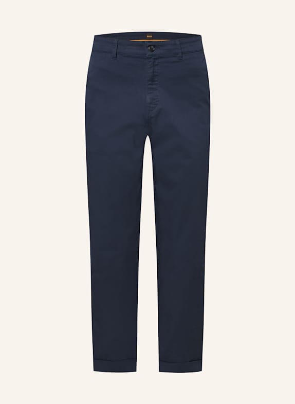 BOSS Chino TURN UP Regular Fit DUNKELBLAU