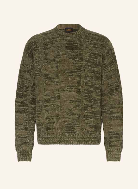 BOSS Pullover KIRESO DUNKELGRÜN