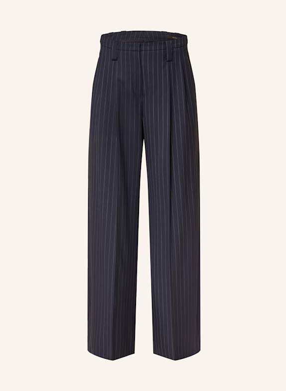 windsor. Wide leg trousers DARK BLUE/ WHITE
