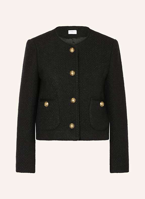 MARELLA Bouclé-Jacke SCHWARZ
