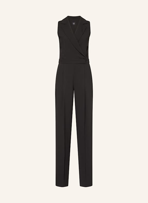 MARELLA Jumpsuit in Wickeloptik SCHWARZ