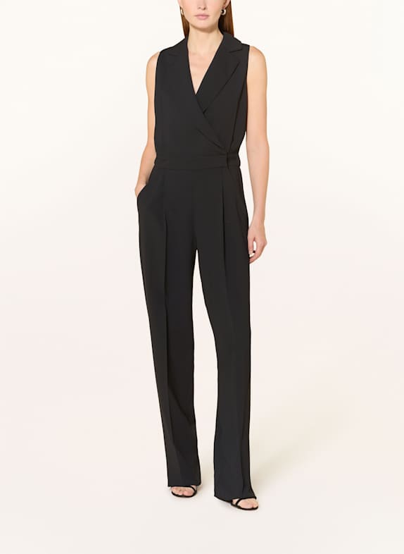 MARELLA Jumpsuit in Wickeloptik SCHWARZ