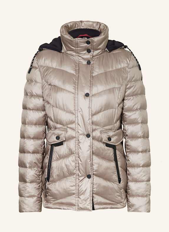 GIL BRET Steppjacke mit abnehmbarer Kapuze BEIGE