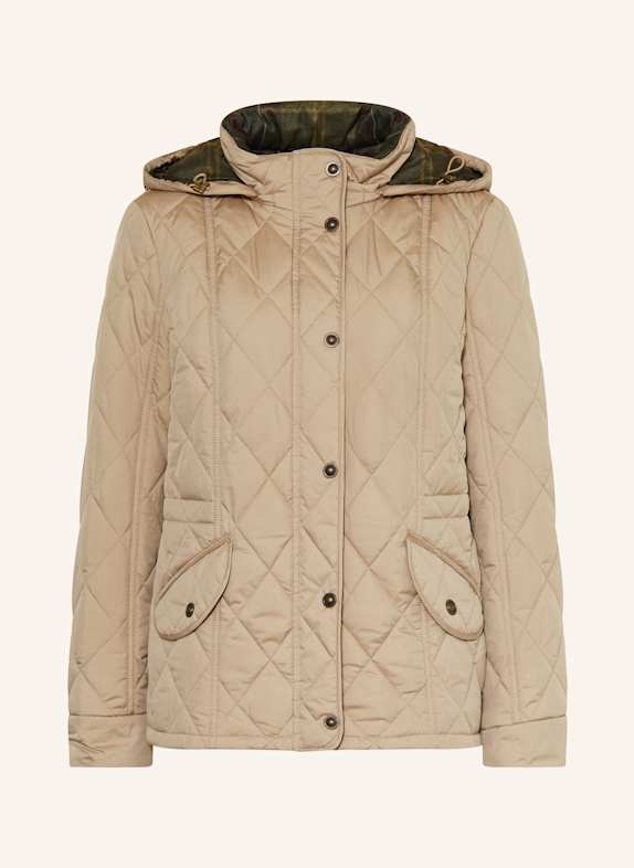 GIL BRET Steppjacke mit abnehmbarer Kapuze TAUPE