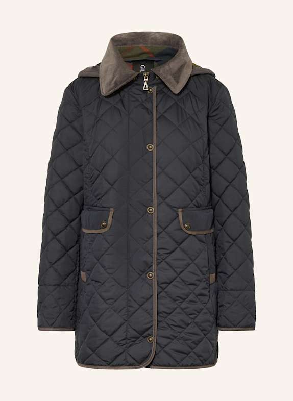 GIL BRET Steppjacke mit abnehmbarer Kapuze DUNKELBLAU