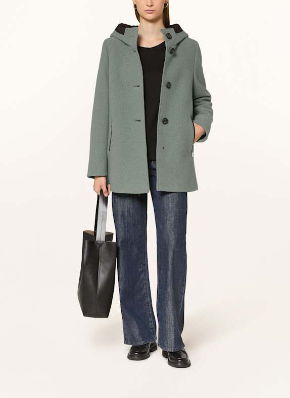 GIL BRET Bouclé-Jacke MINT