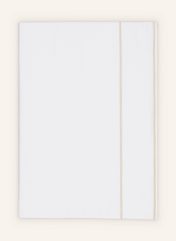 FAZZINI Bettbezug ISOLA WEISS / HELLBRAUN