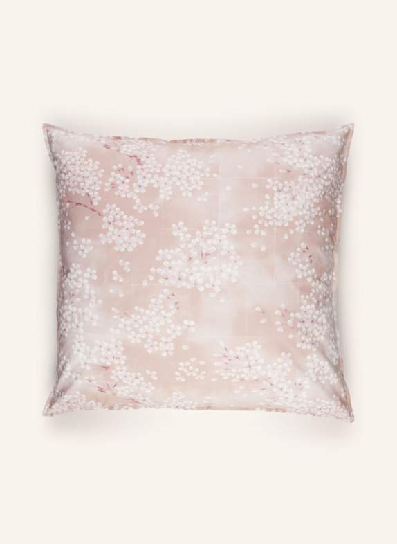FAZZINI Housse de coussin KIMONO ROSÉ/ BLANC