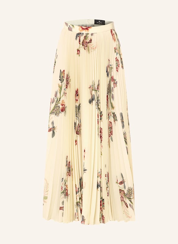 ETRO Spódnica plisowana JASNOŻÓŁTY / CIEMNOCZERWONY / CIEMNOZIELONY