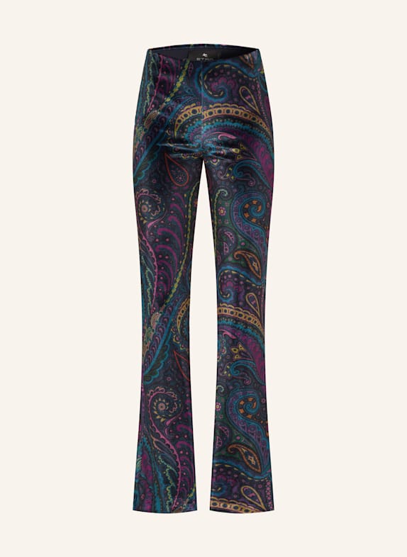 ETRO Nickihose DUNKELBLAU / GRÜN / LILA