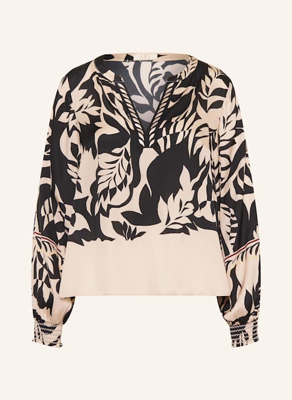 IVI collection Blouse with silk CREAM/ BLACK
