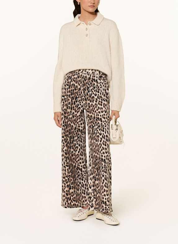 MRS & HUGS Wide leg jeans Leo AOP