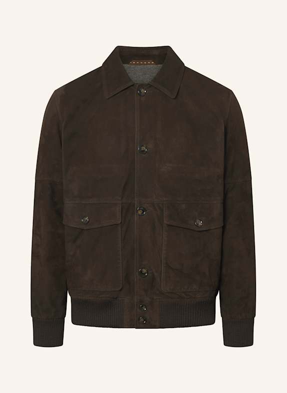windsor. Lederjacke MANFREDO DUNKELBRAUN