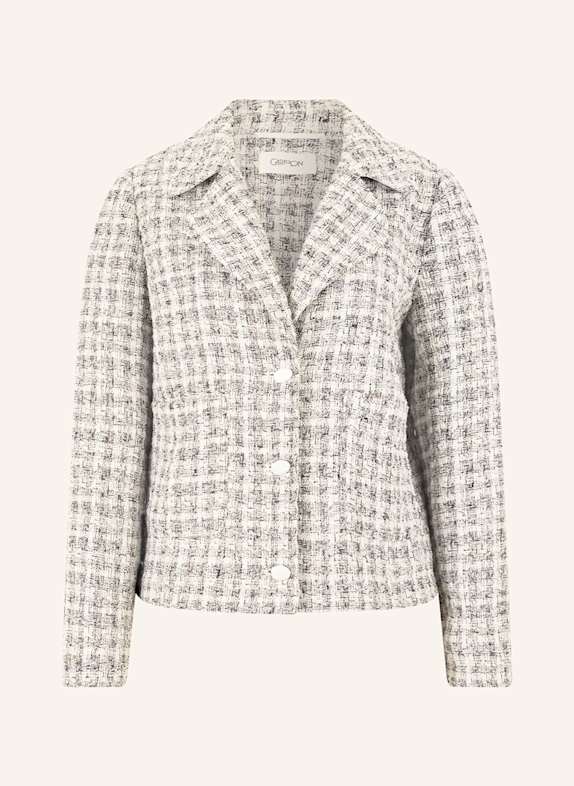 CARTOON Tweed blazer CREAM/ DARK BLUE/ CAMEL
