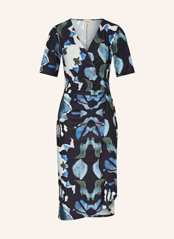 CARTOON Dress in wrap look DARK BLUE/ BLUE/ OLIVE
