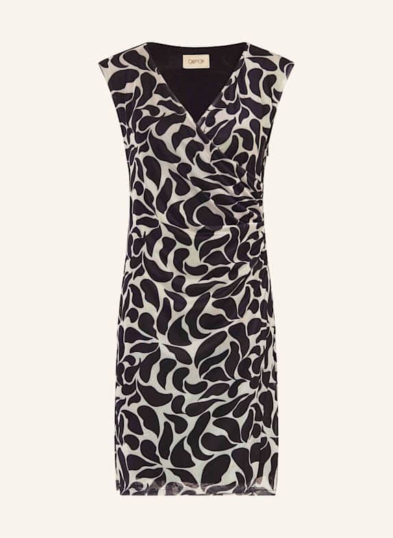 CARTOON Mesh sheath dress CREAM/ BLACK