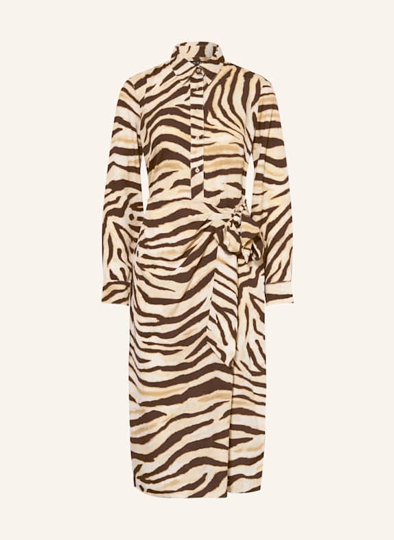 LAUREN RALPH LAUREN Shirt dress CREAM/ BROWN