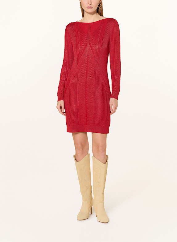 LAUREN RALPH LAUREN Strickkleid ROT