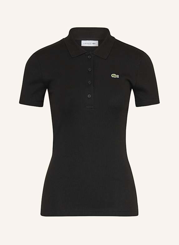LACOSTE Jersey-Poloshirt SCHWARZ