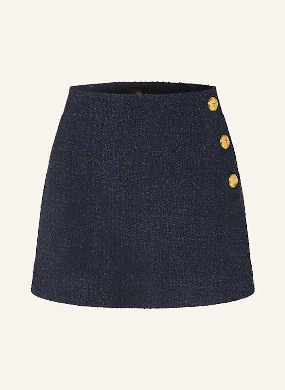 PINKO Tweed-Rock FANTASIA mit Glitzergarn DUNKELBLAU