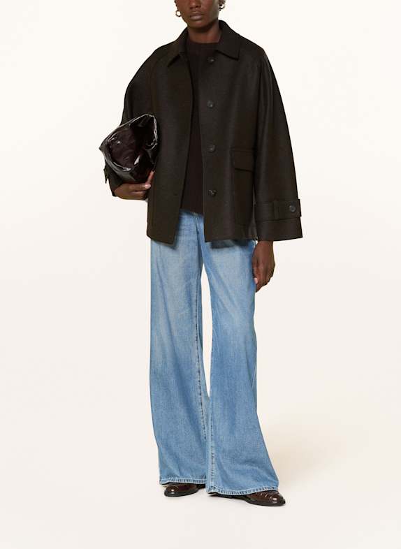 HARRIS WHARF LONDON Jacke DUNKELBRAUN
